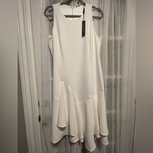 TAHARI Womens Lahana Winter White Dress, size 12